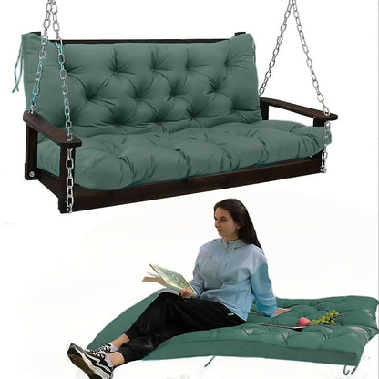 Outdoor Swing Cushions shown in the Forest Green(5 Inch Thick) option