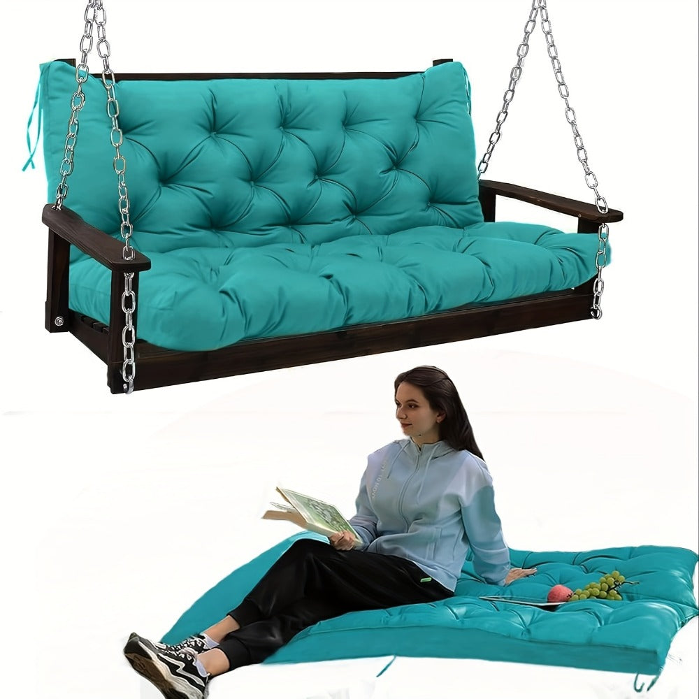 Outdoor Swing Cushions, Patio Swing Cushions 5 Inch Thick Waterproof Replacement for 2-3 shown in the main product view