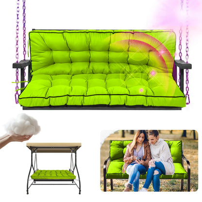 Patio Cushion shown in the Grass Green (New 1.97inch Thick) option