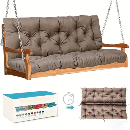 Patio Cushion shown in the Khaki (48×40 in) option