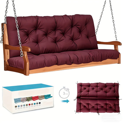 Patio Cushion shown in the Wine Red (48×40 in) option