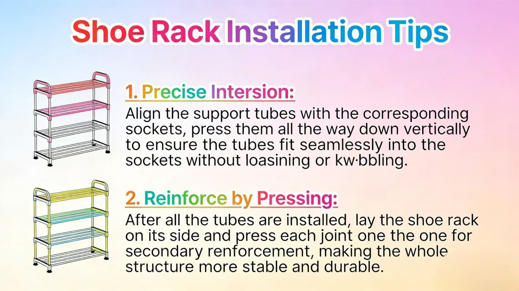 5-Layer Space-Saving Shoe Rack, Entryway Shoe Organizer for Organized Everyday Storage detail image - detail view 12