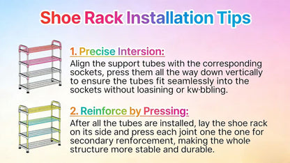 5-Layer Space-Saving Shoe Rack, Entryway Shoe Organizer for Organized Everyday Storage detail image - detail view 12