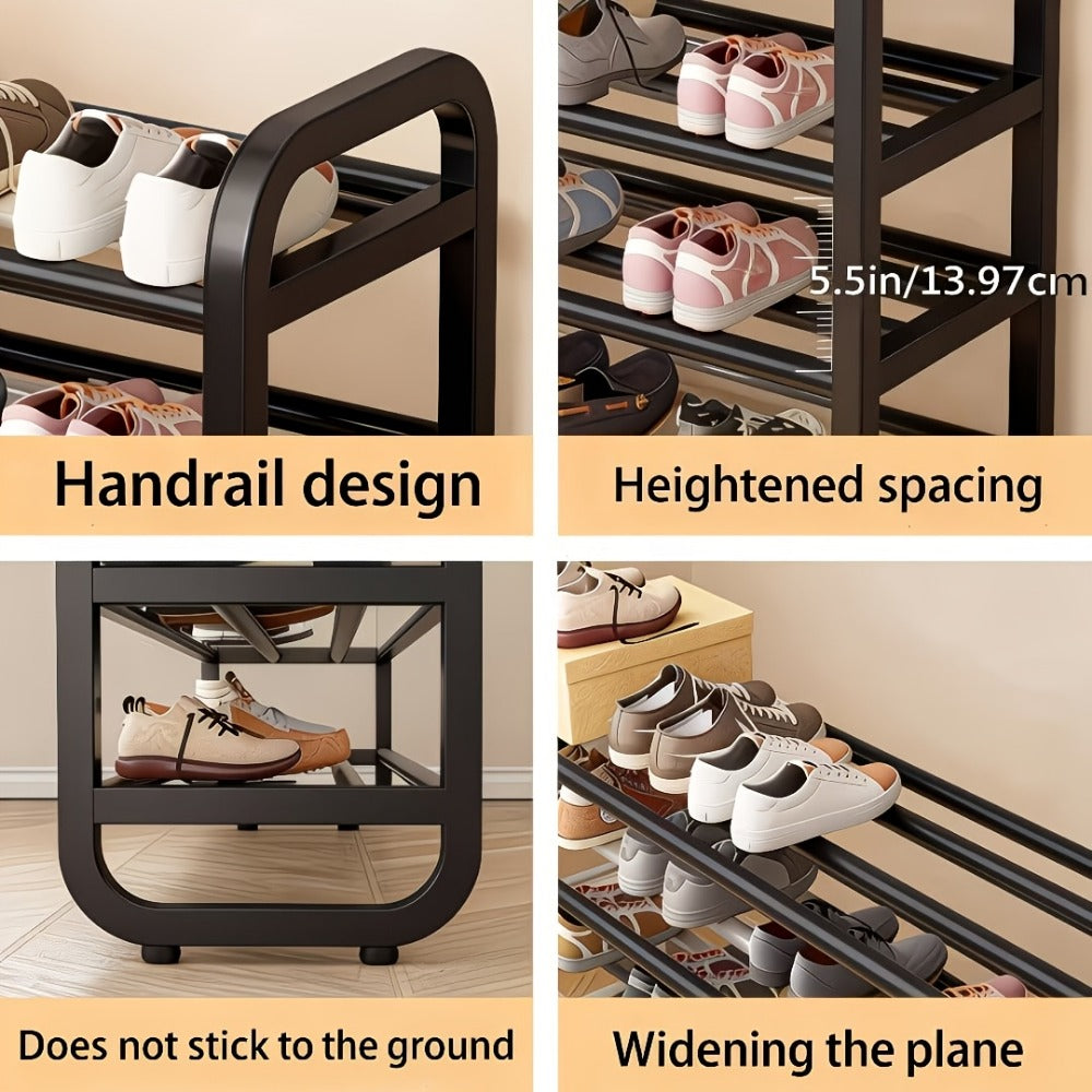 5-Layer Space-Saving Shoe Rack, Entryway Shoe Organizer for Organized Everyday Storage detail image
