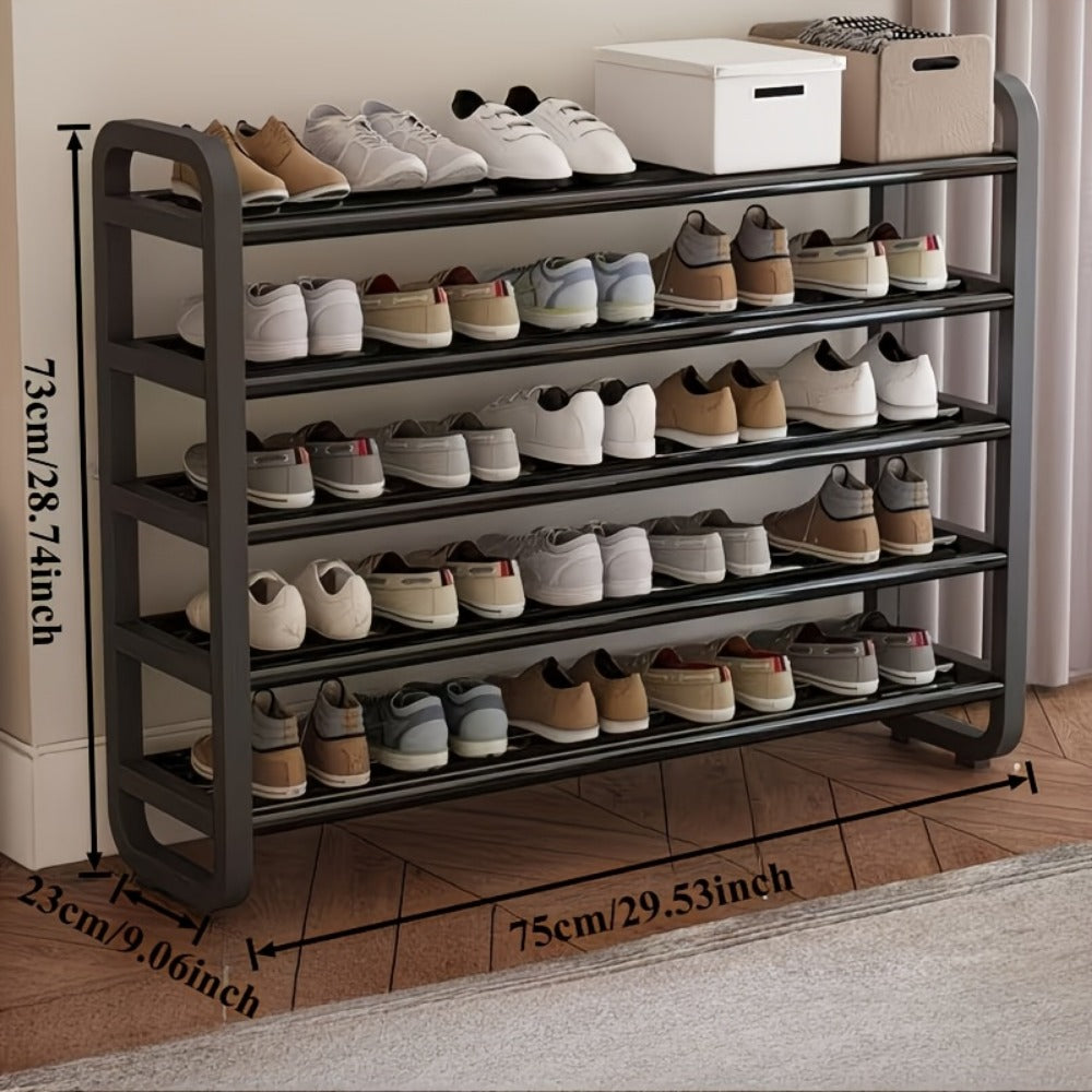 5-Layer Space-Saving Shoe Rack, Entryway Shoe Organizer for Organized Everyday Storage detail image - detail view 3