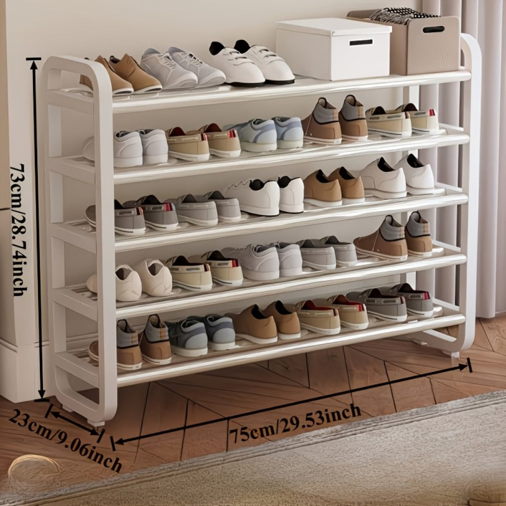 5-Layer Space-Saving Shoe Rack, Entryway Shoe Organizer for Organized Everyday Storage detail image - detail view 4
