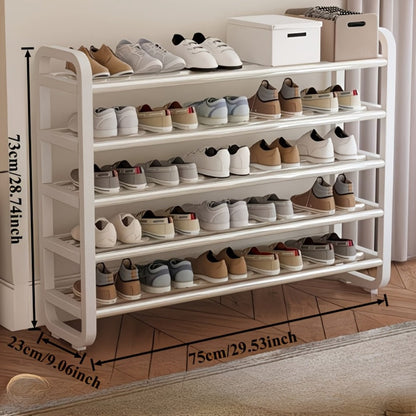 5-Layer Space-Saving Shoe Rack, Entryway Shoe Organizer for Organized Everyday Storage detail image - detail view 4