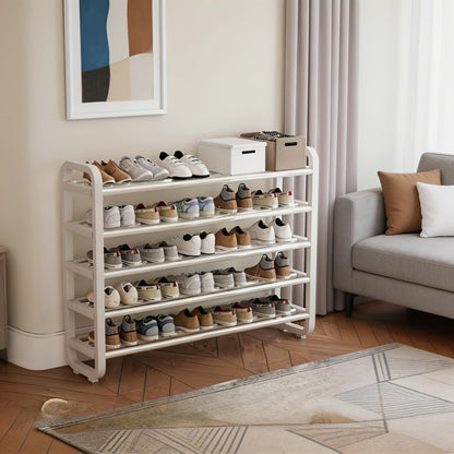 5-Layer Space-Saving Shoe Rack, Entryway Shoe Organizer for Organized Everyday Storage detail image - detail view 8
