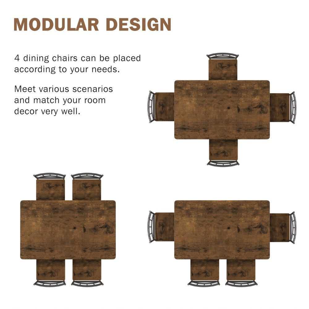5-Piece Dining Table Set with Multiple Color Options for Kitchen detail image - detail view 11