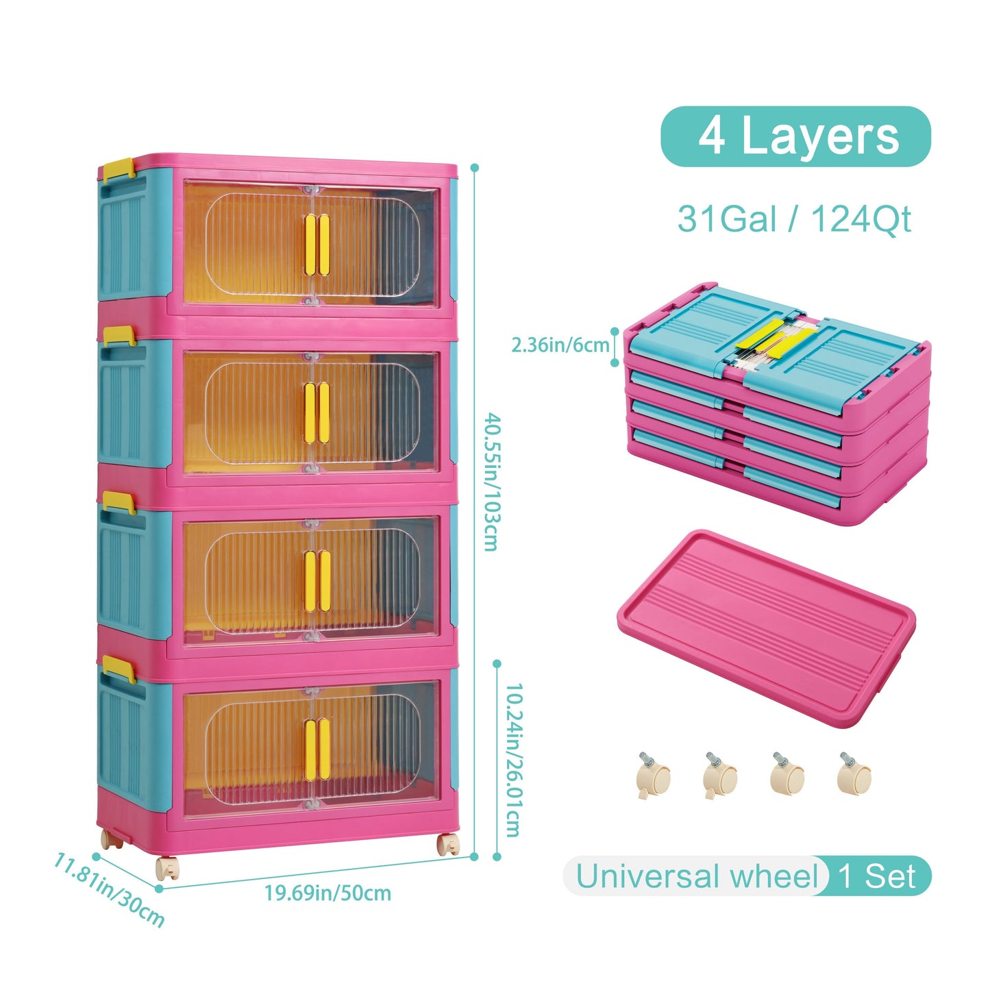 Storage Organizer shown in the 4Tiers option