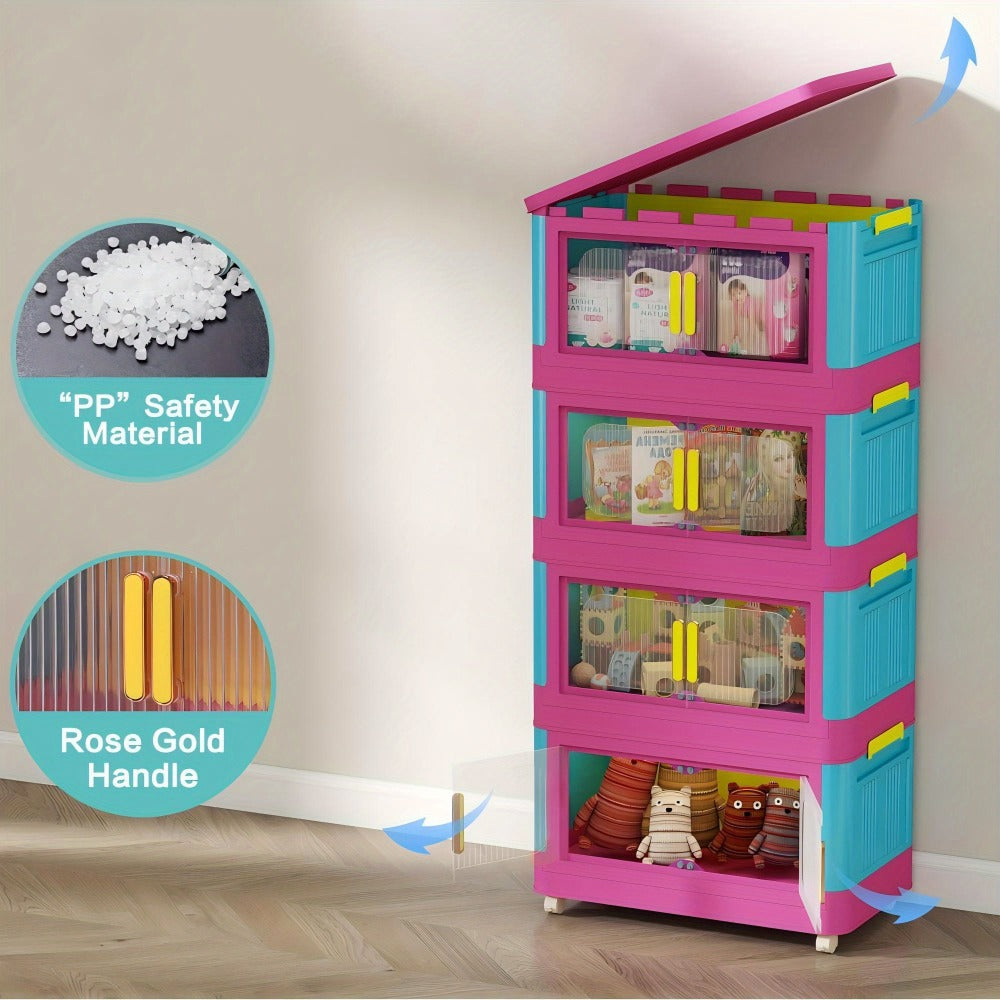 5-Tier Foldable Storage Organizer with Waterproof Protection and Stackable Design detail image - detail view 15
