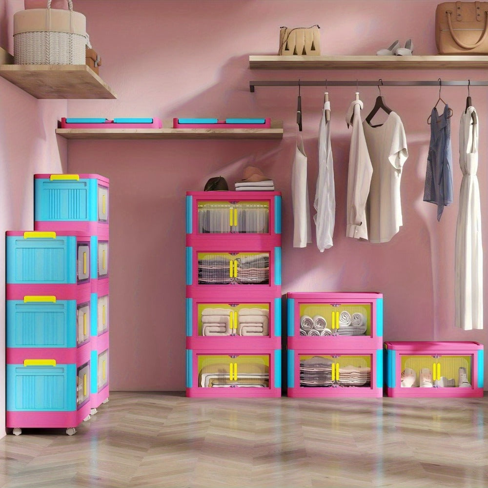 5-Tier Foldable Storage Organizer with Waterproof Protection and Stackable Design detail image - detail view 6