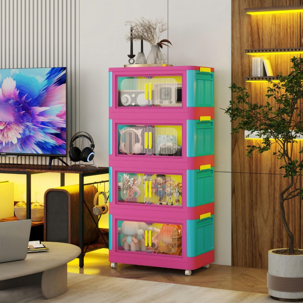 5-Tier Foldable Storage Organizer with Waterproof Protection and Stackable Design detail image - detail view 7