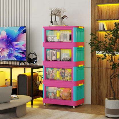 5-Tier Foldable Storage Organizer with Waterproof Protection and Stackable Design detail image - detail view 7