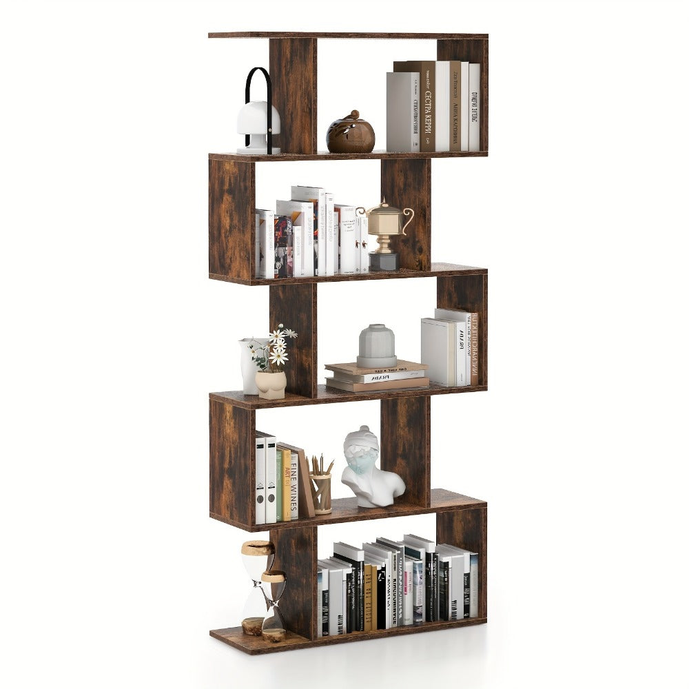 5-Tier Freestanding Bookcase with Multiple Color Options for Living Room detail image - detail view 3