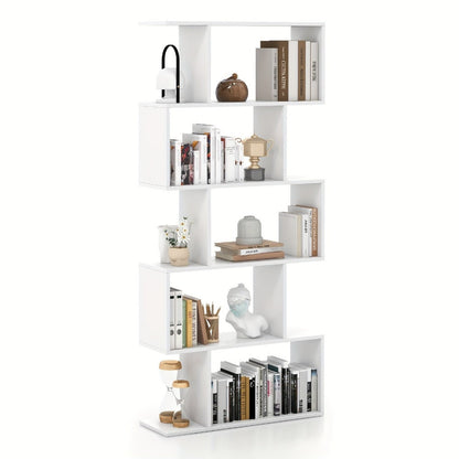 5-Tier Freestanding Bookcase with Multiple Color Options for Living Room detail image - detail view 7
