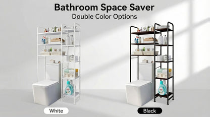 5-Tier Freestanding Over-the-Toilet Storage Organizer, Toilet Shelf Organizer detail image - detail view 12