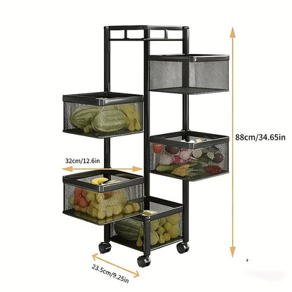 Storage Rack shown in the Black option