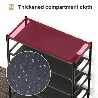 5-Tier Shoe Rack, Freestanding Shoe Storage Rack for Entryway detail image - detail view 10