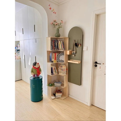 5-Tier Space-Saving Bookshelf, Home Library Organizer for Organized Everyday Storage detail image - detail view 12