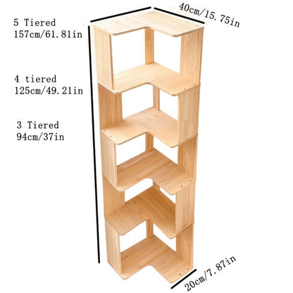 5-Tier Space-Saving Bookshelf, Home Library Organizer for Organized Everyday Storage detail image - detail view 4