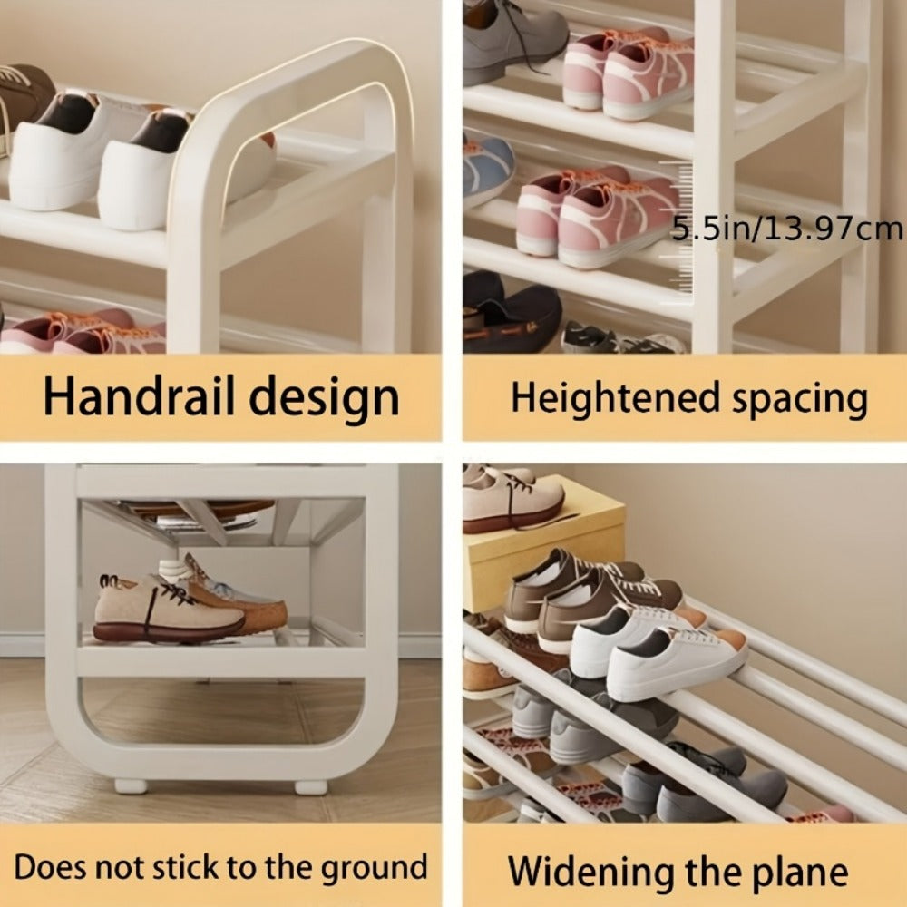 5-Tier Space-Saving Shoe Rack, Entryway Shoe Organizer for Organized Everyday Storage detail image - detail view 5