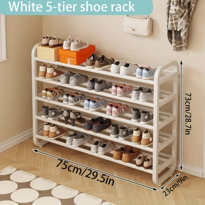 5-Tier Space-Saving Shoe Rack, Entryway Shoe Organizer for Organized Everyday Storage detail image - detail view 6