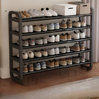Shoe Rack, 5-Tier Metal Space-Saving Narrow Iron Shoe Organizer Holds 18 Pairs shown in the main product view