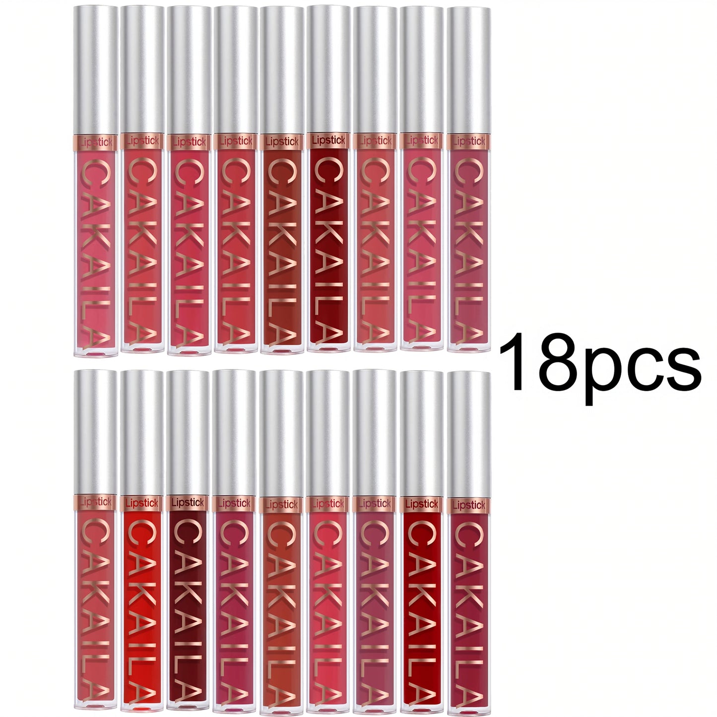 18-Piece Matte Lipstick Set for Women — Long-Wearing Smudge-Proof Moisturizing Liquid Formula, Smooth Creamy Velvety Finish, All-Day Comfortable Wear, Multi-Shade Lip Color Collection Gift