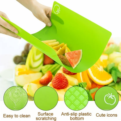Bamboo Cutting Board Set with Six Color-Coded Flexible Prep Mats and One-Piece or Seven-Piece Options