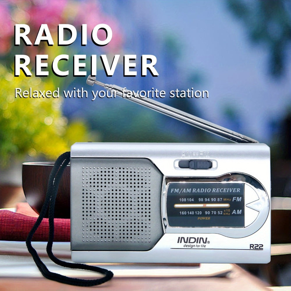 Portable AM FM Shortwave Radio with VFD Display, 21-Inch Antenna Long-Range Reception, AA Battery or DC Powered, Earphone Jack, for Emergency Preparedness Home Travel Seniors Camping
