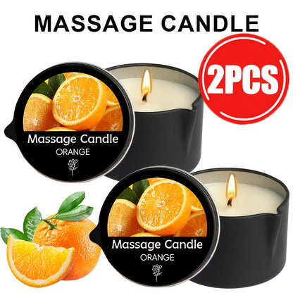 Black-Tin Massage Candle with Scent and Pack-Count Options for Spa, Pedicure and Body-Oil Use