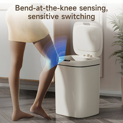 Motion Sensor Trash Can Touchless – Smart Hands-Free Trash Bin with Sealing Lid & Odor-Blocking Technology, Trash Bag Fixing Ring, Easy Clean Durable Design for Kitchen, Office & Bathroom