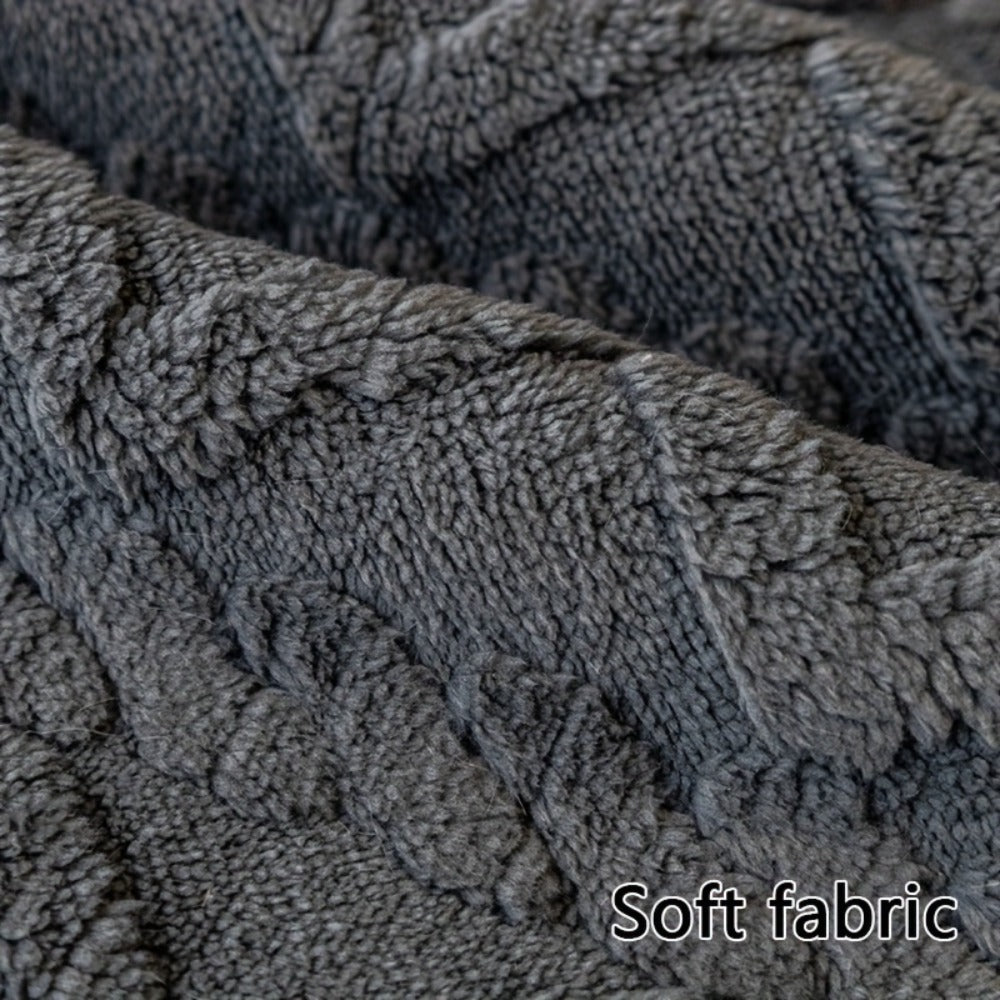 Sofa Cover Plush-Texture Modular Panels for Single to 4 Seats, Backrest, Armrest or Throw Pillow