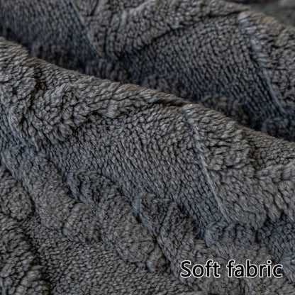 Sofa Cover Plush-Texture Modular Panels for Single to 4 Seats, Backrest, Armrest or Throw Pillow