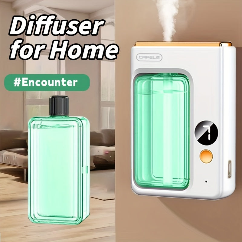 USB Aroma Diffuser with Seven Mist Levels, Front-Window Color Light and One Shangri-La or Encounter Oil Bottle