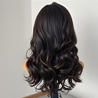 Synthetic Wig 26-Inch Men's Loose Curls with Middle Part in Seven Colors and Breathable Cap