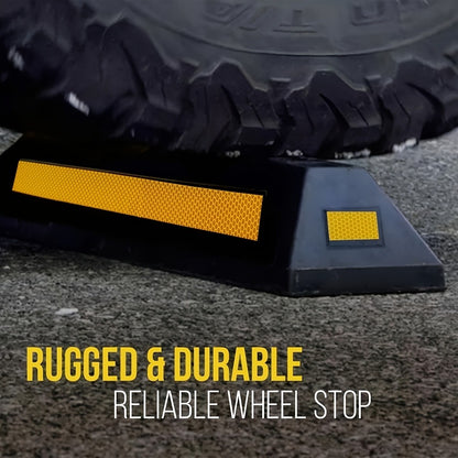 Garage Parking Curb Stop Rubber Wheel Stop 21 Inch Heavy Duty Car Tire Guide Railing for Garage Floor Wall Protector Vehicle Parking Aid 1pc 2pc 4pc Thickened Version Available