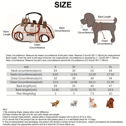 Small Dog Cat Sling Carrier Bag | Breathable Mesh Single Shoulder Pet Carrying Bag, Hands-Free Adjustable Strap, Cute Backpack-Style Tote for Small to Medium Pets, Outdoor Travel & Daily Use, S/M/L