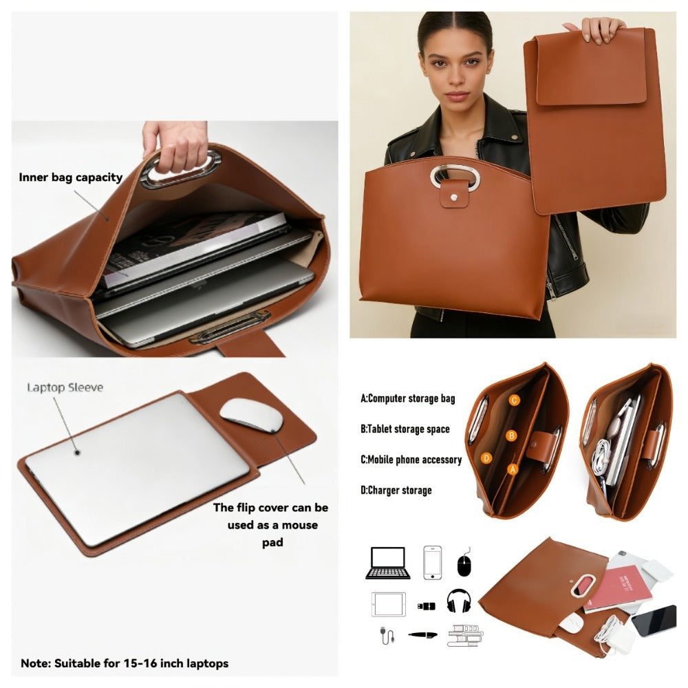 Laptop Bag Protective Sleeve for 13–16-Inch Devices with Soft Liner, Strap & 14 Variants for Work & Travel