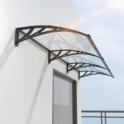 Door Awning Polycarbonate Window Canopy UPF50+ UV Rain Protection