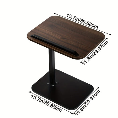 Overbed Table Adjustable Height Hospital Bed Table Bedside Dining Table for Elderly Patients Convalescence Home Medical Nursing Table Rolling Laptop Desk for Bedridden Adults Recovery Care Table Black