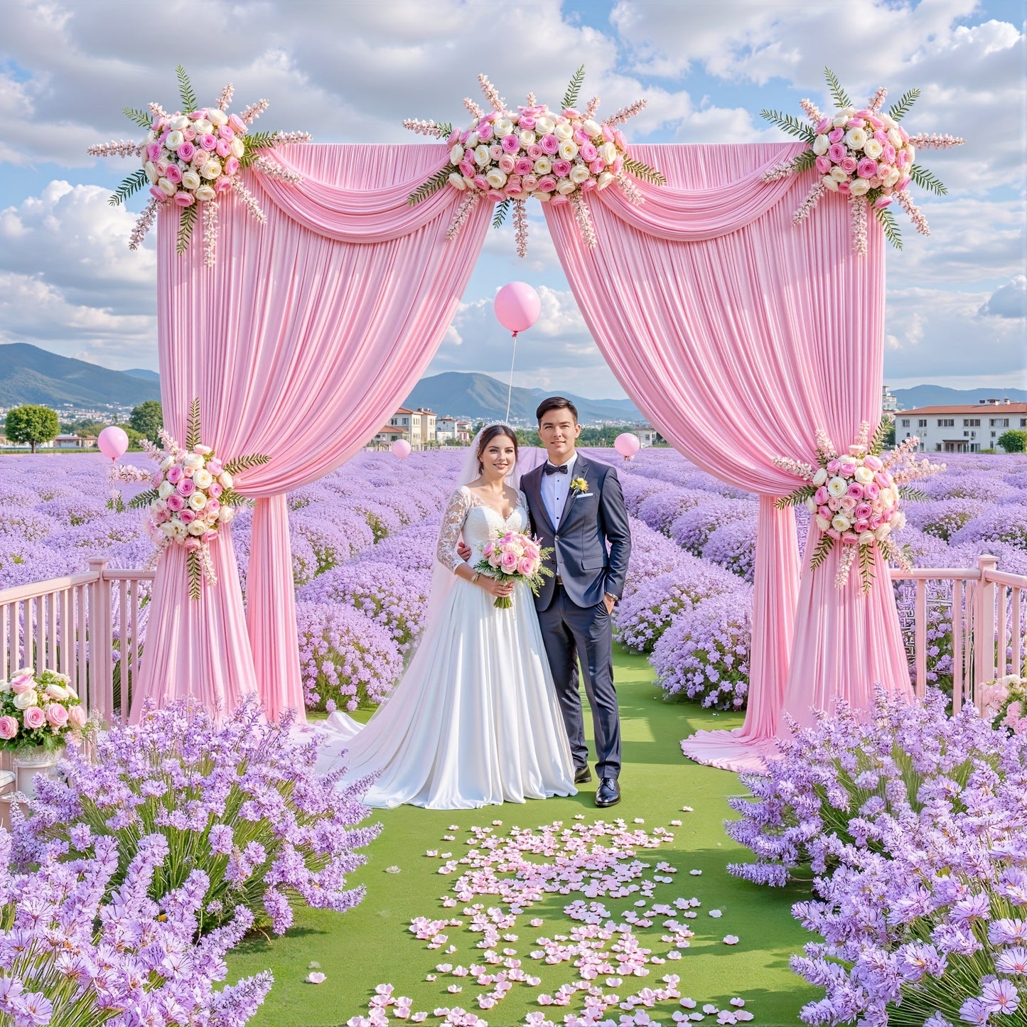 Two-Piece Photography Backdrop Curtain Set, 59 x 118 Inches per Panel, with Rod Pockets and Color Options