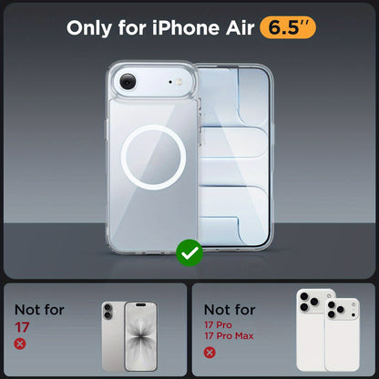MagSafe iPhone Case with Screen Protector & Camera Lens Protector – N52 Super Magnet Shockproof Clear TPU PC Cover, Anti-Yellow, 3-in-1 Bundle for iPhone 16 16 Plus 16 Pro 16 Pro Max 15 14 13 11