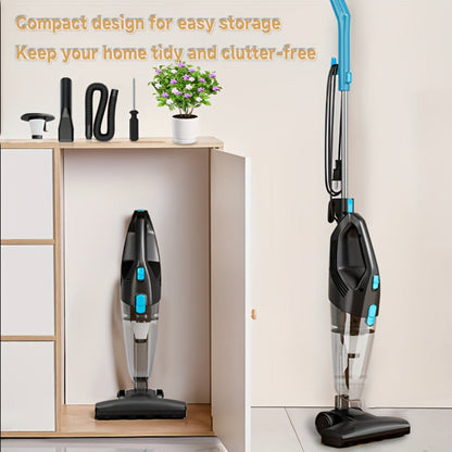 Stick Vacuum Cleaner 70Kpa MAX Suction Cordless & Corded 8-in-1 Handheld Vacuum for Hard Floors, Carpets & Pet Hair - Lightweight with Detachable Battery, LED Display, Up to 45 Min Runtime, Multiple Colors