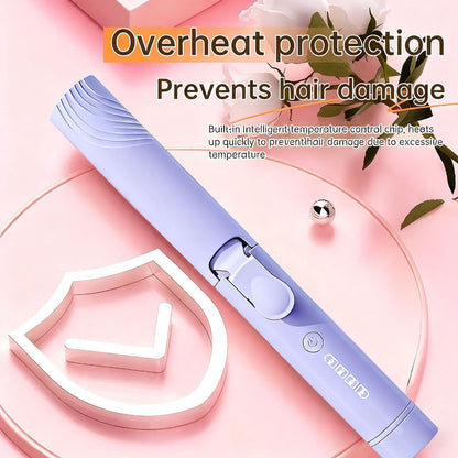 Cordless Mini Curling Iron Hair Styling Tool with USB-C Charging, Four Heat Settings and Two Colors