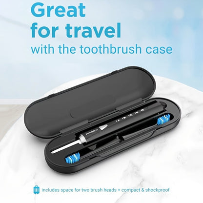 Sonic Electric Toothbrush for Adults Rechargeable – 5 Cleaning Modes 6 DuPont Brush Heads 40000 VPM 120-Day Battery 2-Minute Smart Timer Whitening Sensitive Polish Massage USB Charge Travel Ready Pink Black Purple
