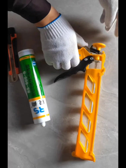 Caulking Gun Manual Drip-Free – Lightweight Multi-Function Sealing Gun for Bathroom, Balcony, Doors & Windows, Home Decoration & Construction Projects, Easy-Squeeze Caulk Applicator