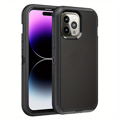 Phone Case Dual-Layer TPU and PC Shockproof Armor with Qi Wireless Charging Support for iPhone 14