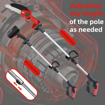 Cordless 3-in-1 Pole Saw, Chainsaw and Blower Kits with 5.8-Foot Pole Label plus Blue Saw Option